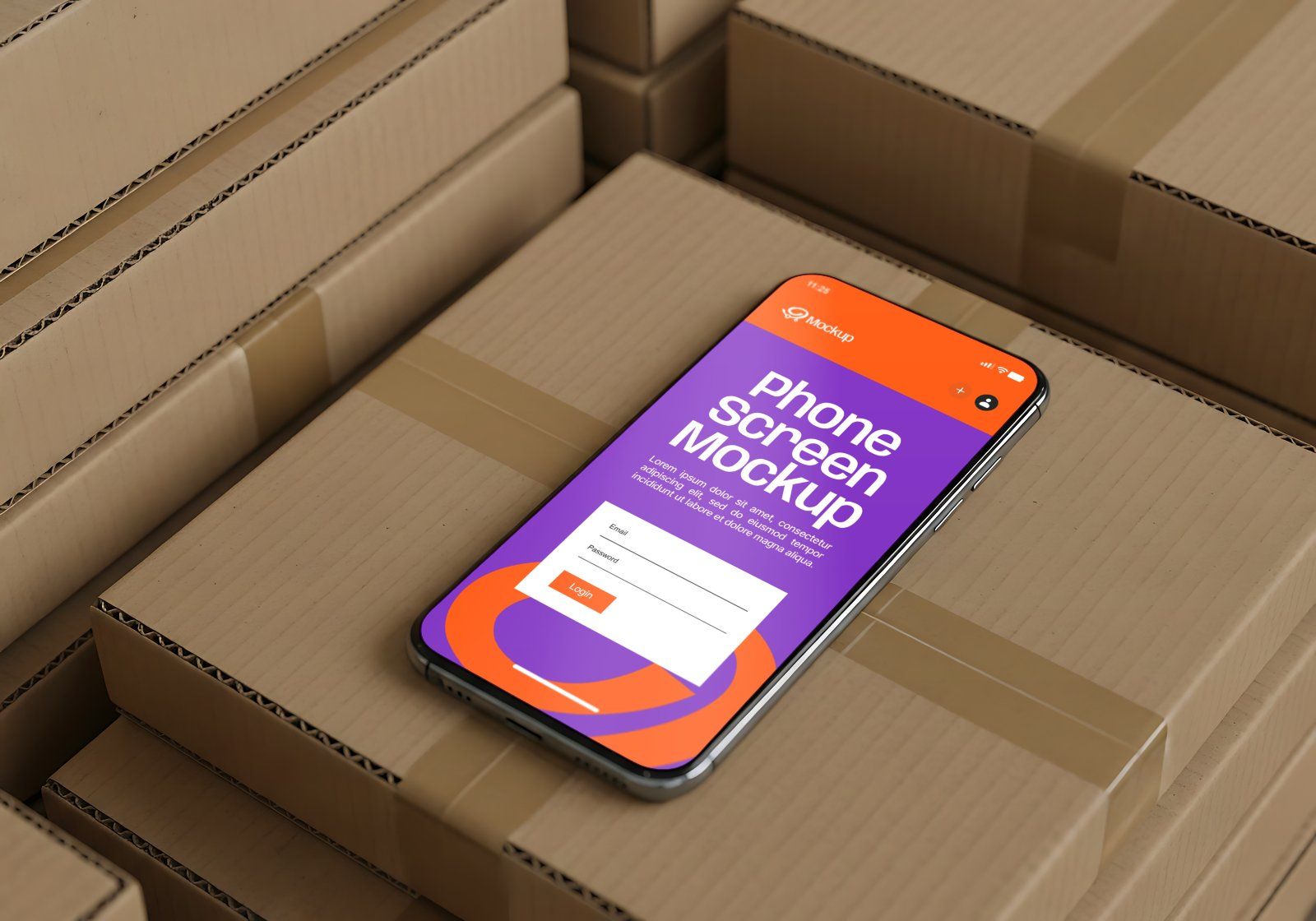 Premium E Commerce Warehouse Mockup