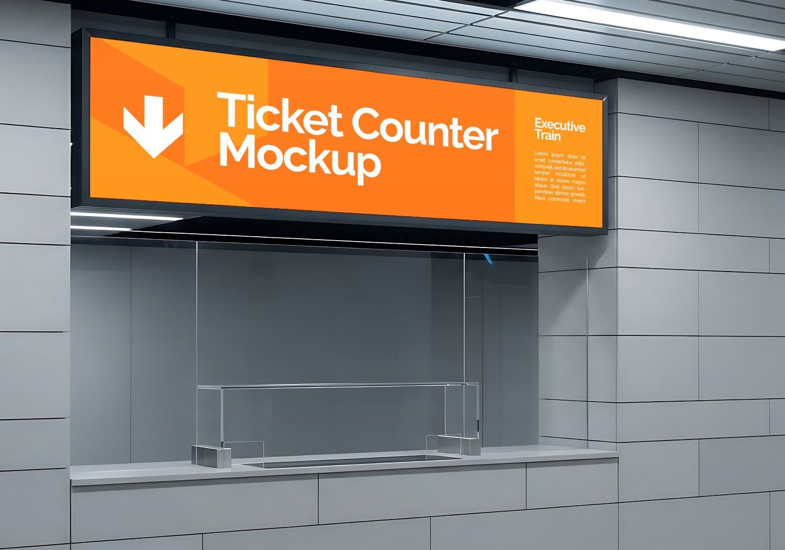 Premium Branding Electric Train Mockup