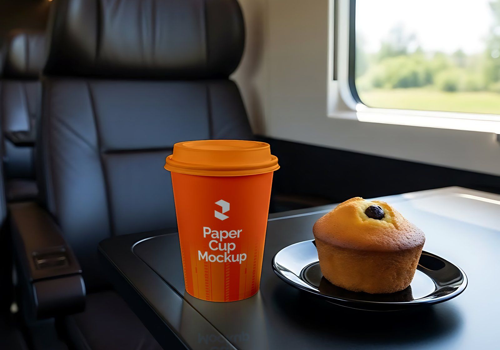 Premium Branding Electric Train Mockup