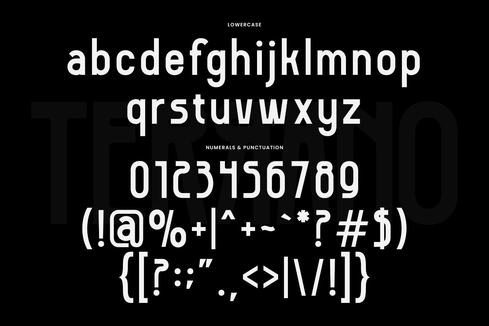 Terrano - Display Sans Serif Font