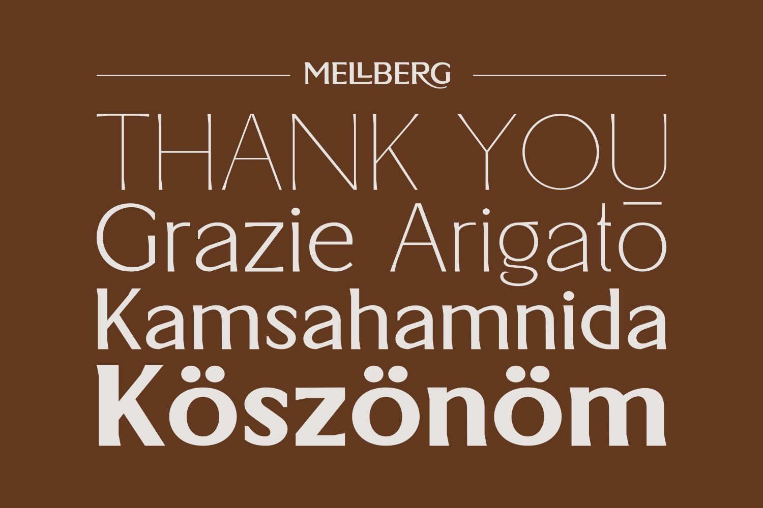 Mellberg Family Font