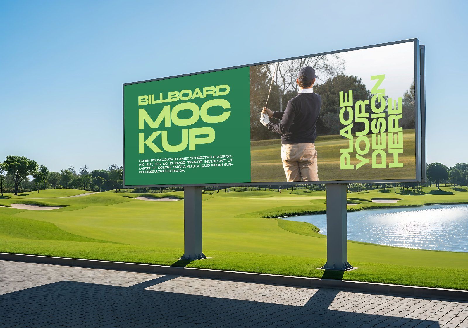 Golf Club Mockup Bundle – 15 PSD Templates for Sports Branding & Merchandise Design