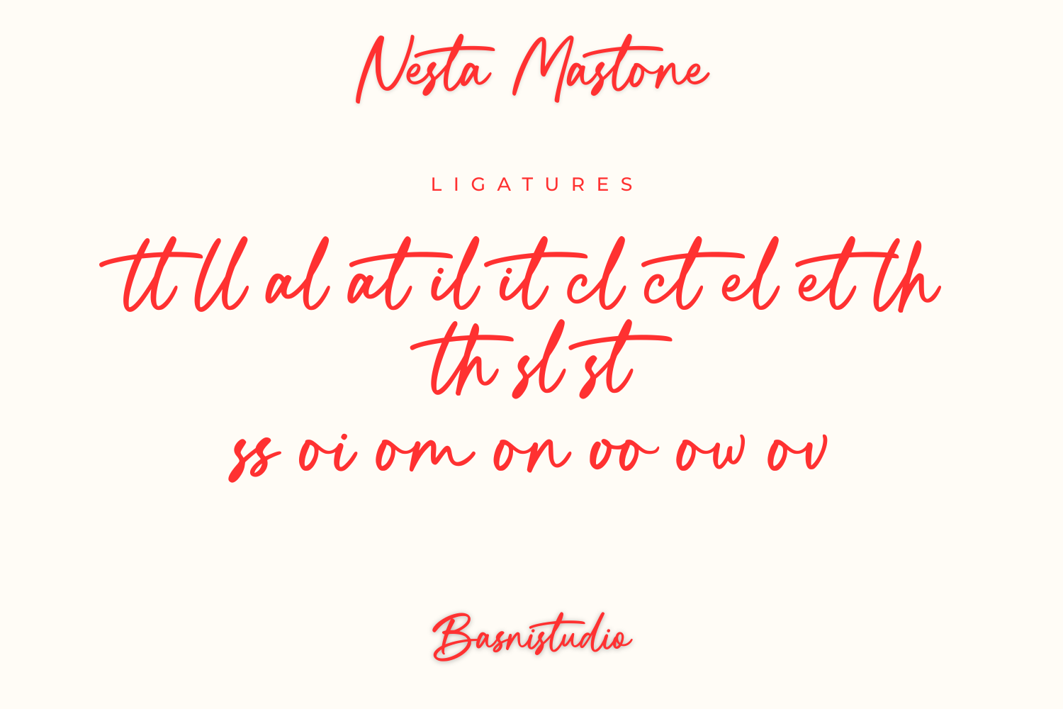 Nesta Mastone Handwriting Font