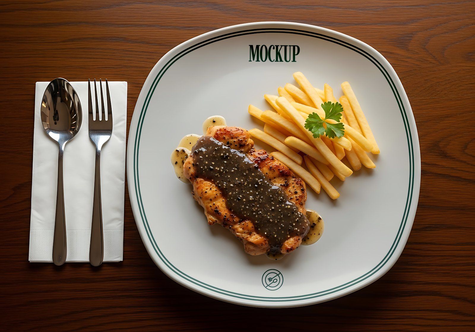 Premium Branding Steak Resto Mockup