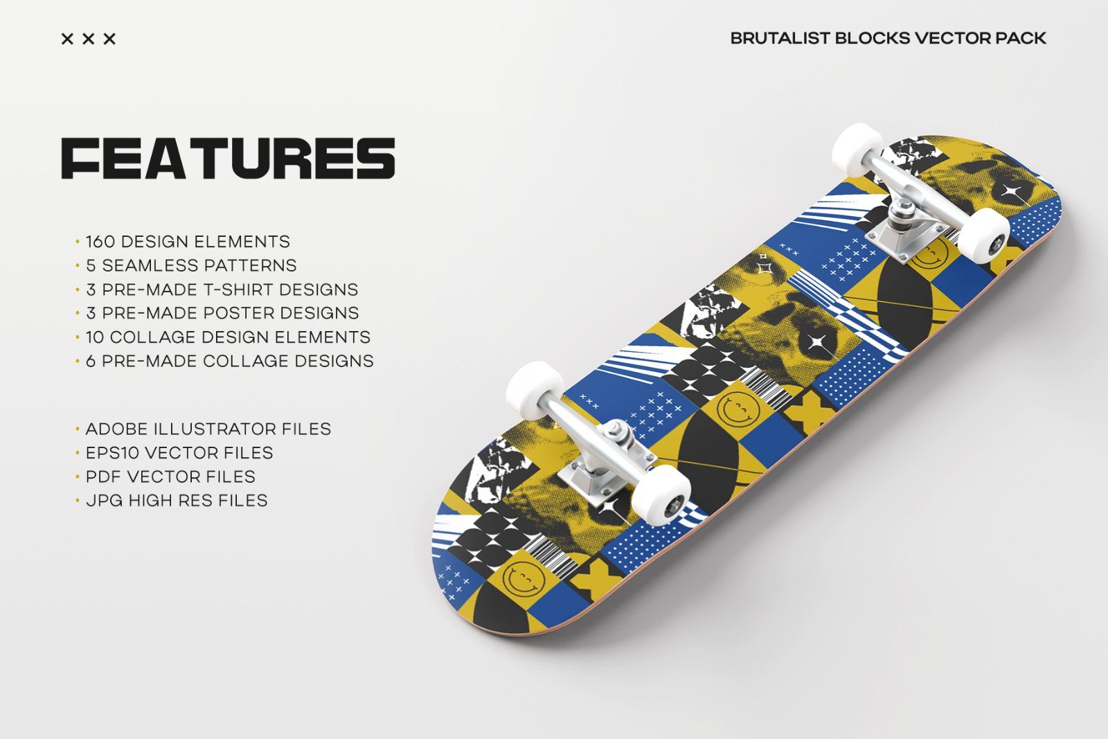 Brutalist Blocks Vector Pack