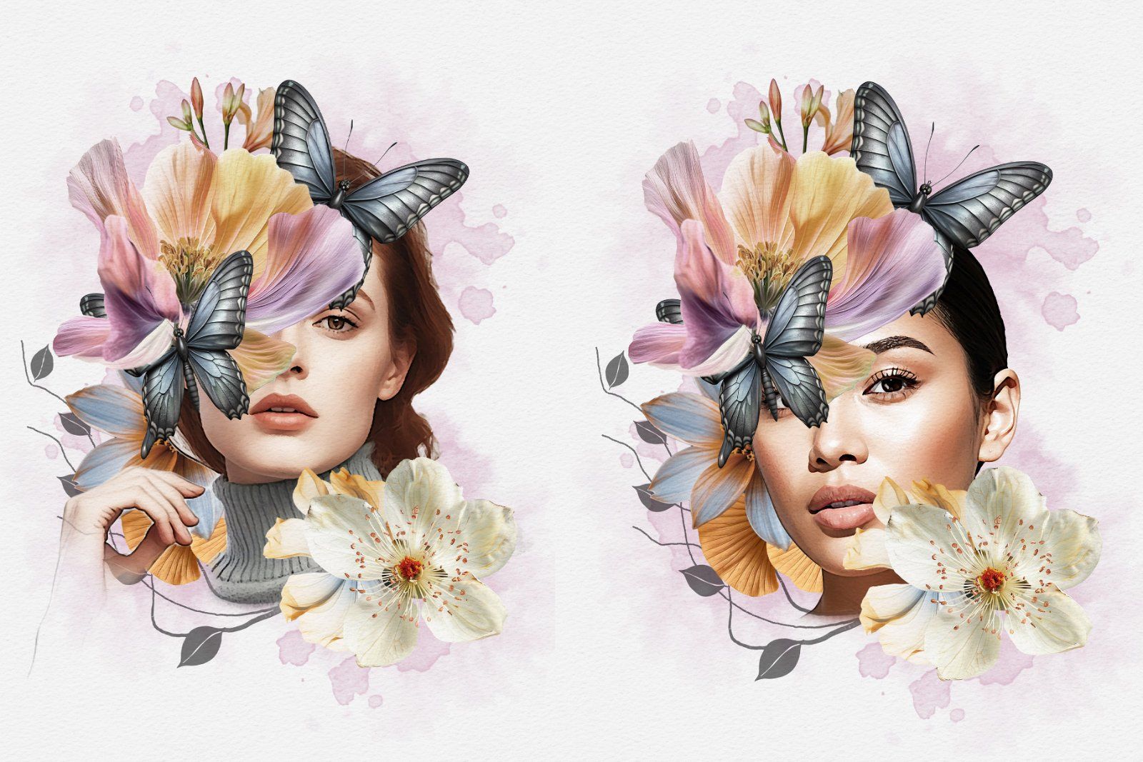 Flower Decoration Photo Template