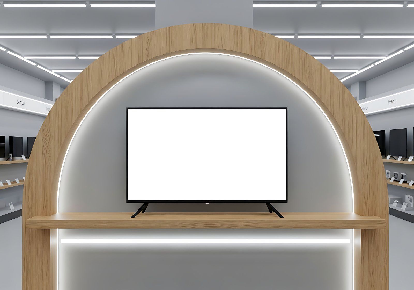 Television Screen Mockup – Realistic TV Display PSD Template