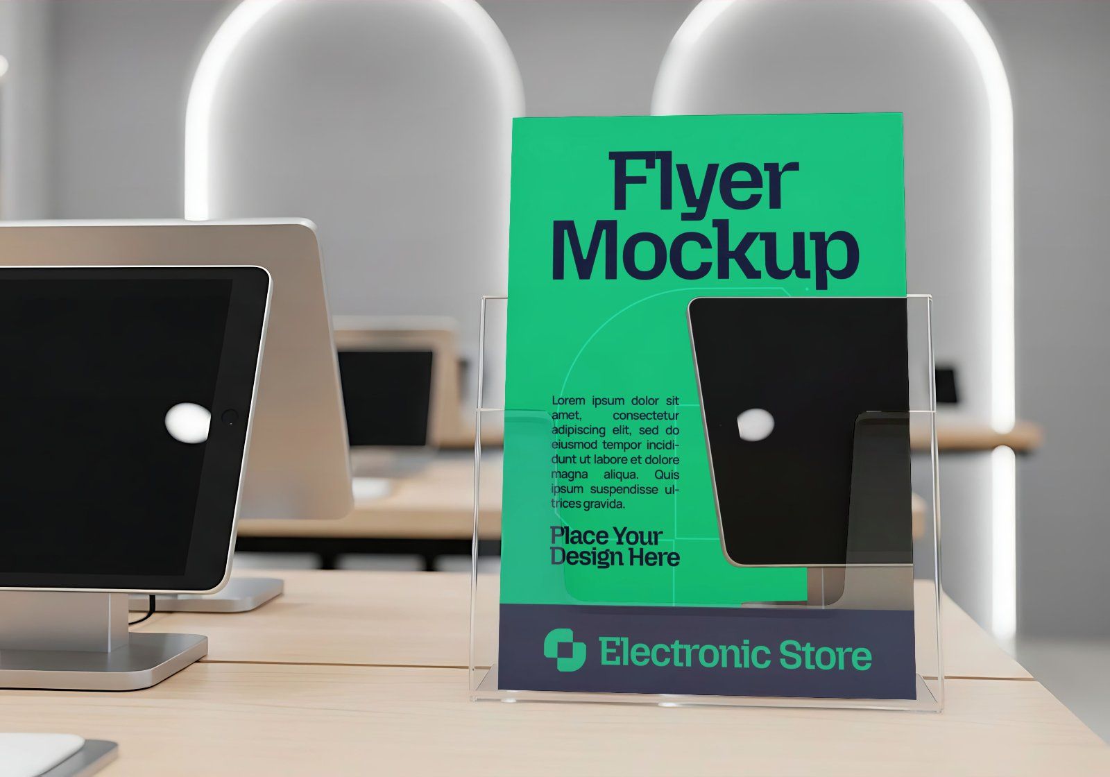 Electronics Store Branding Mockup Bundle – 15 PSD Templates for Device & Retail Design