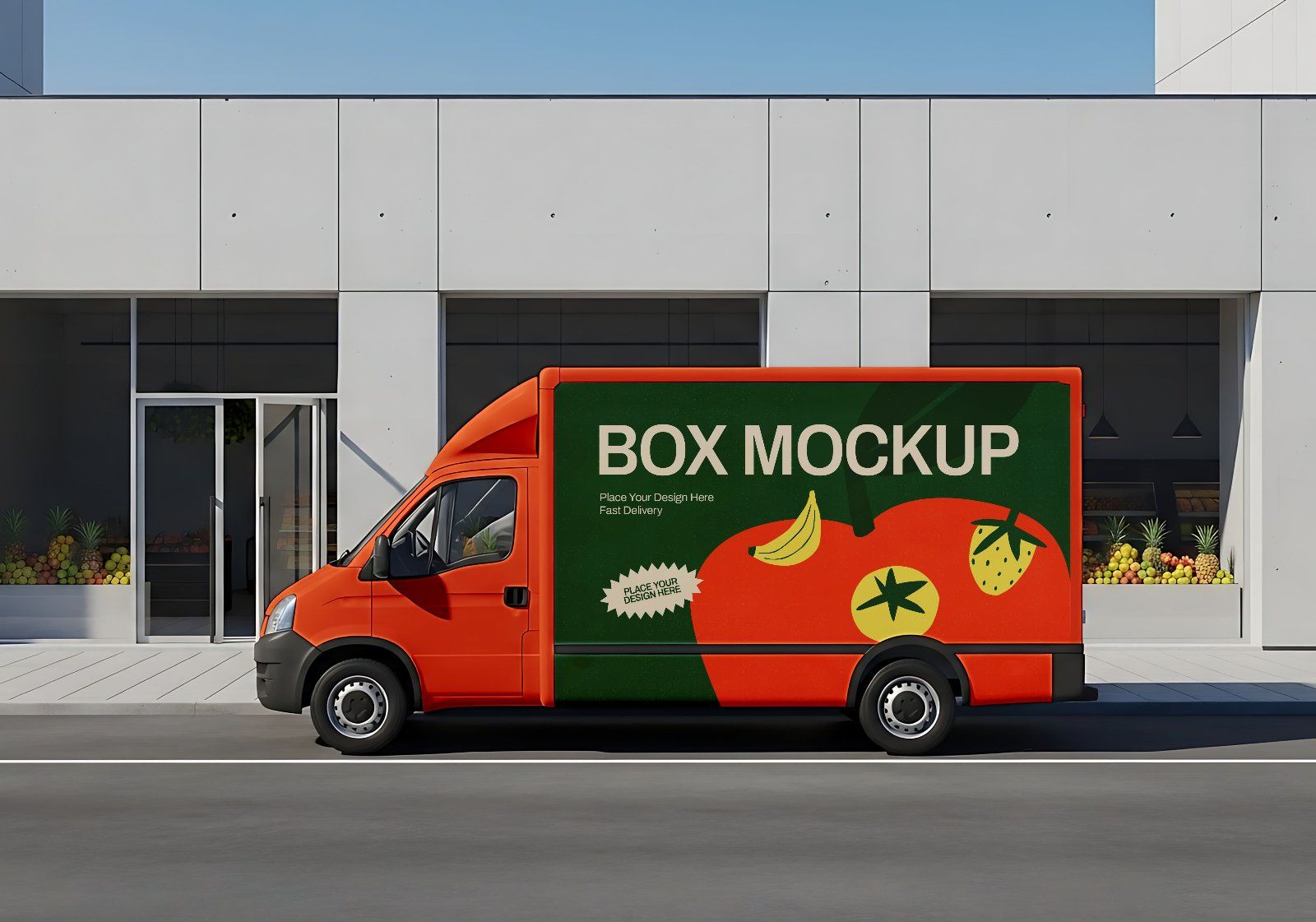 Premium Branding Fruit Market Mockup