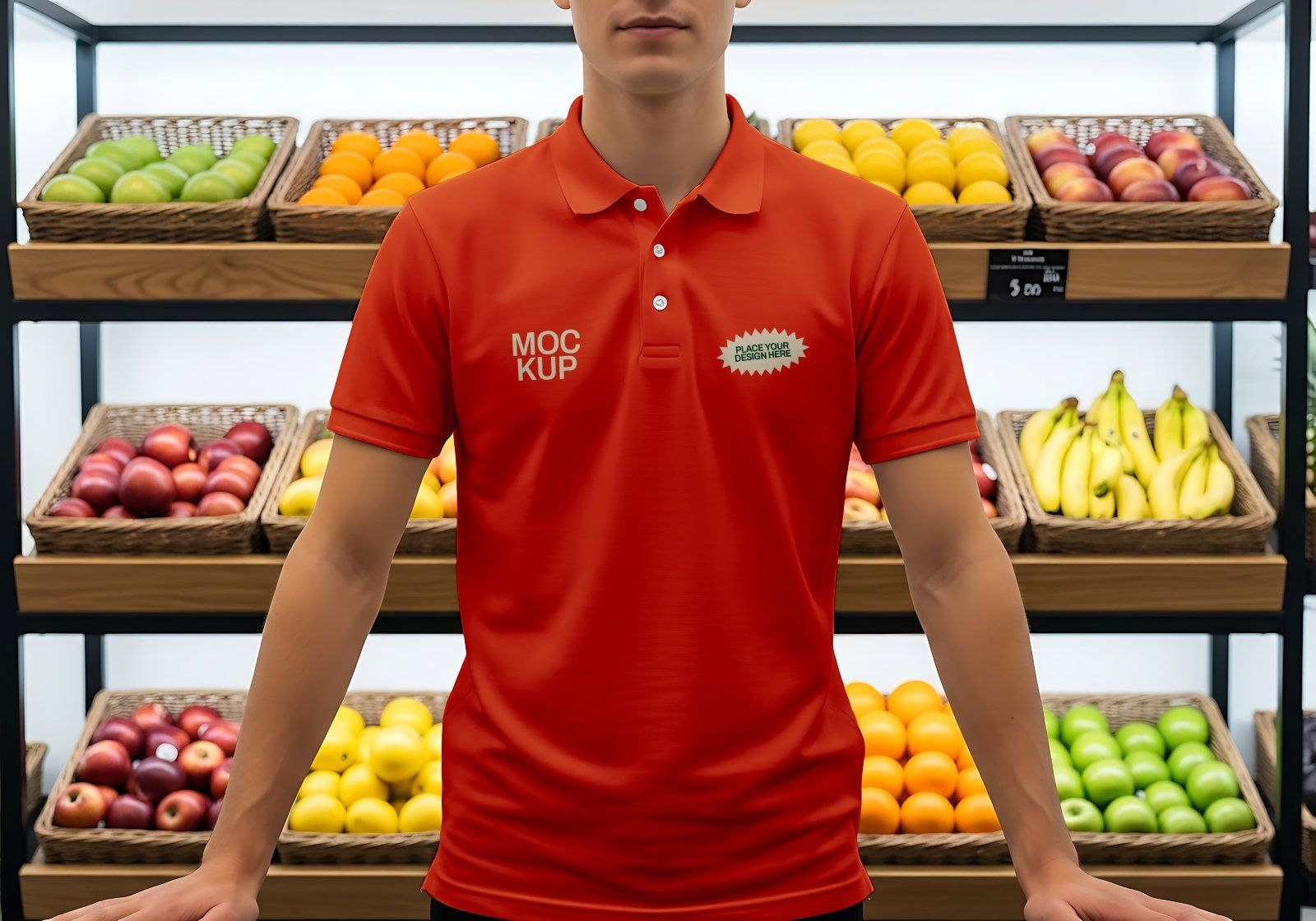 Premium Branding Fruit Market Mockup