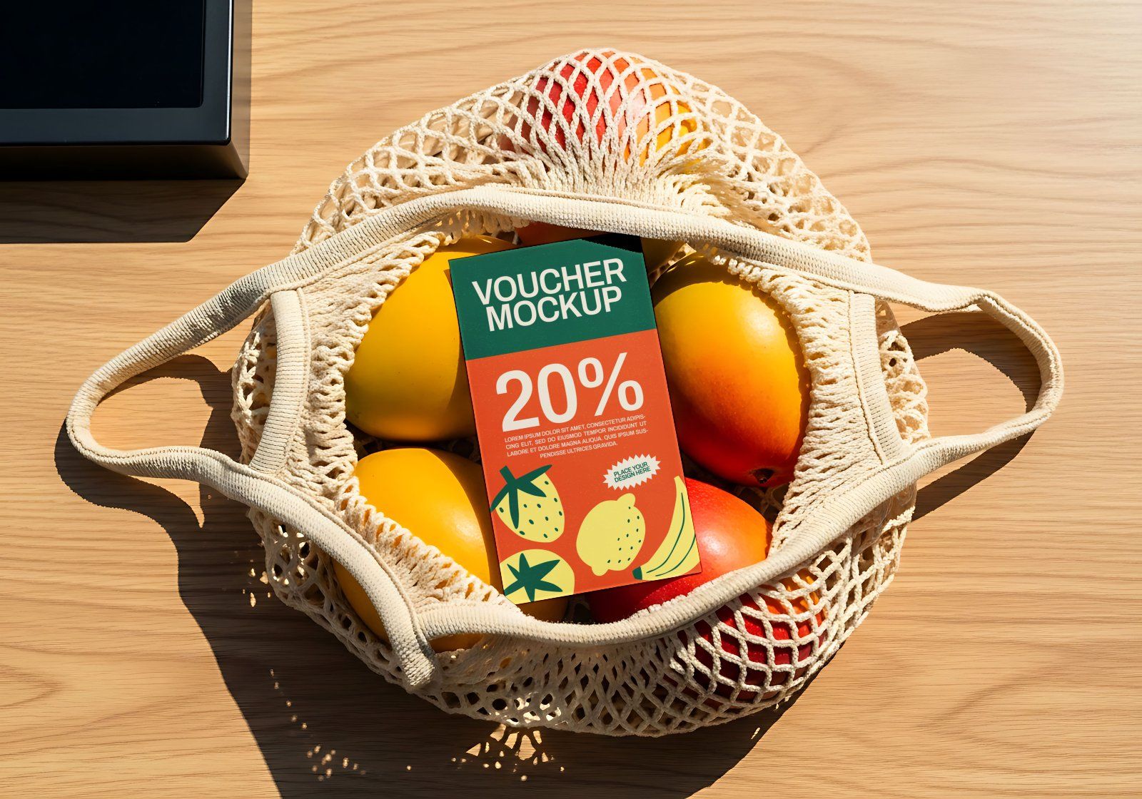 Premium Branding Fruit Market Mockup