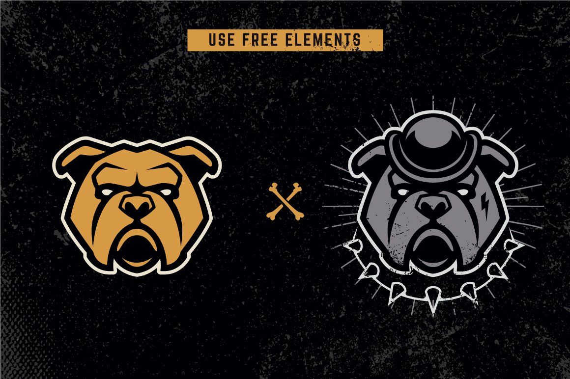 Animals Mascot Icons Vector Set