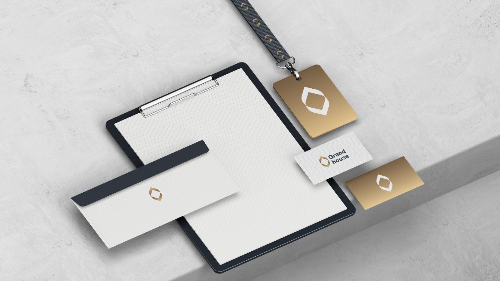 Logo and guideline set for construction company