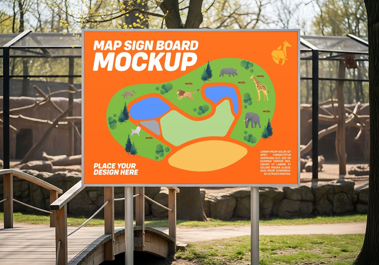 Zoo Branding Mockup Bundle – 15 PSD Templates for Wildlife Park & Animal Conservation Designs
