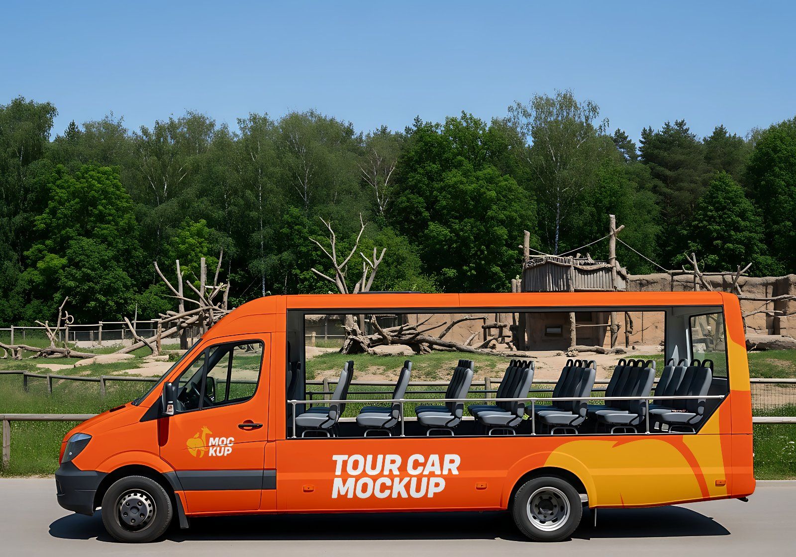 Zoo Branding Mockup Bundle – 15 PSD Templates for Wildlife Park & Animal Conservation Designs