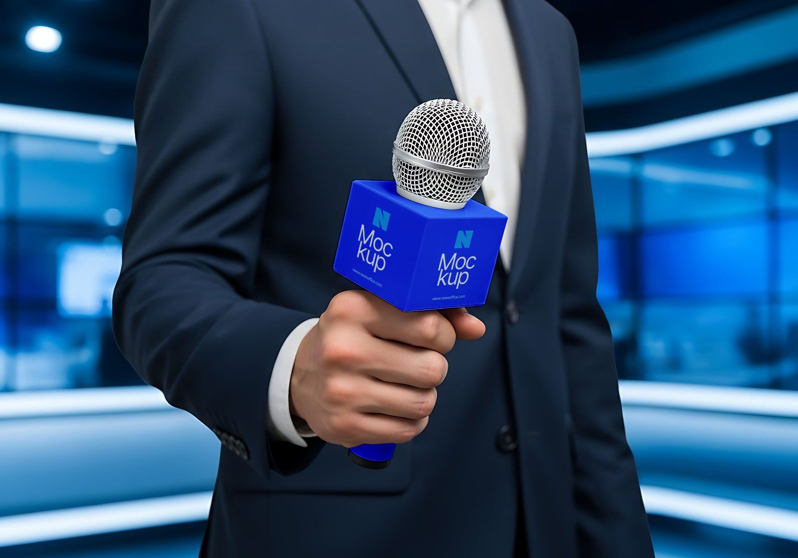 Premium Branding Office News Building Mockup