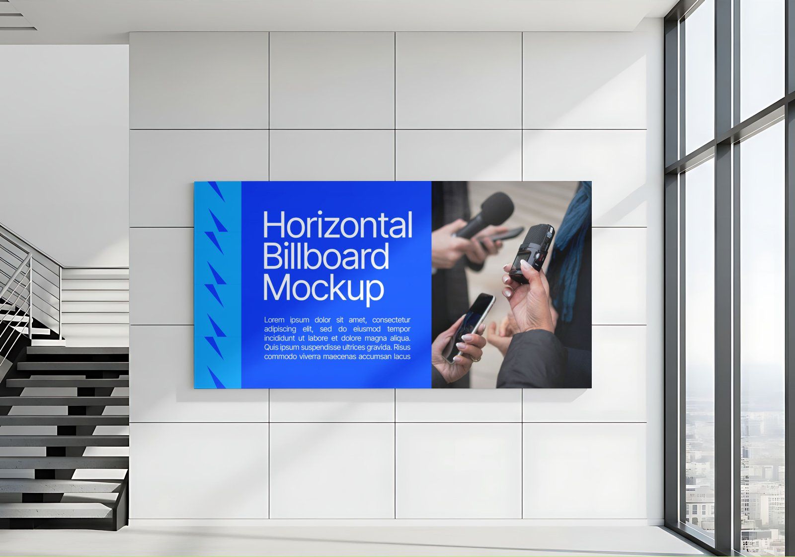 Premium Branding Office News Building Mockup