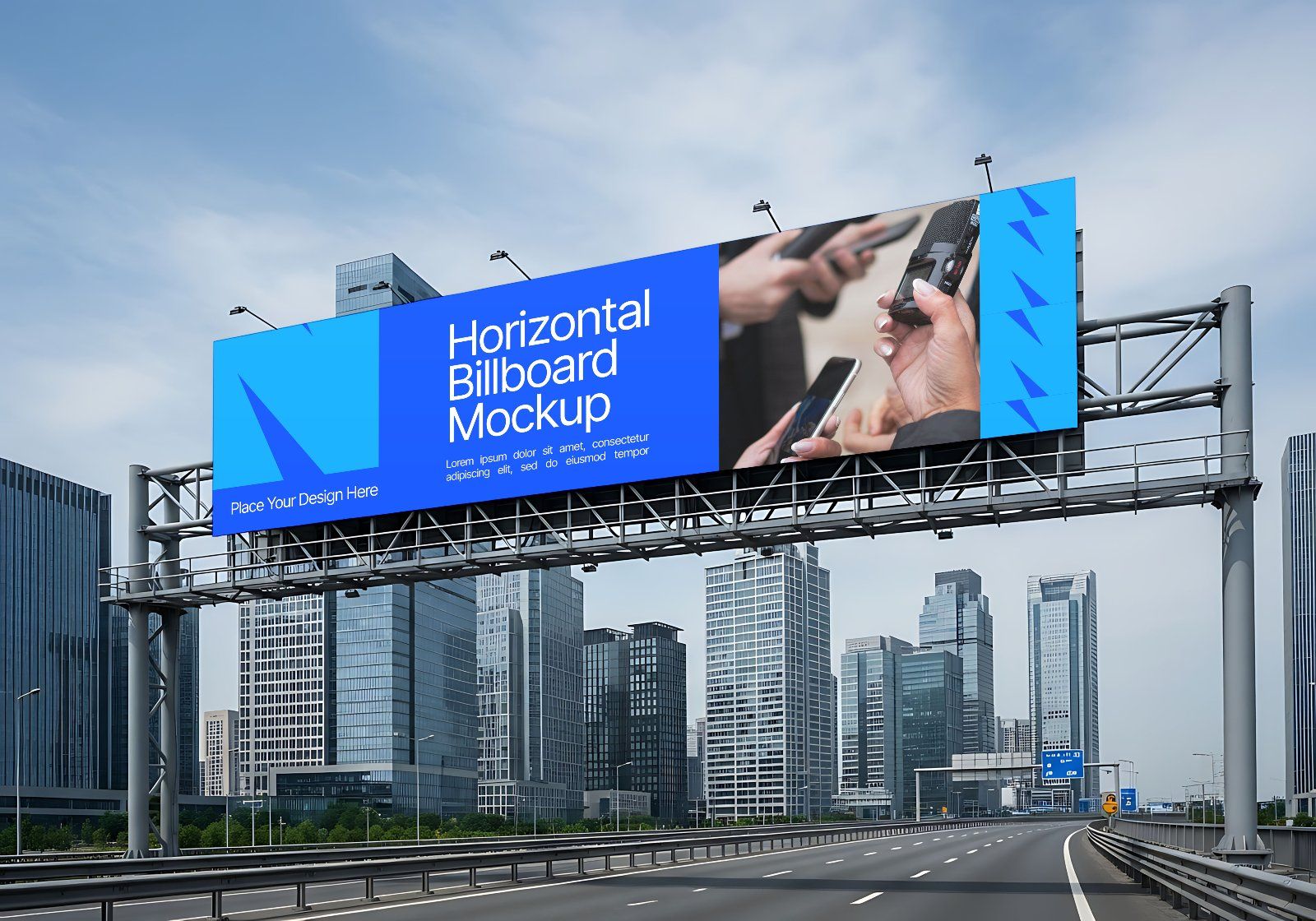 Premium Branding Office News Building Mockup