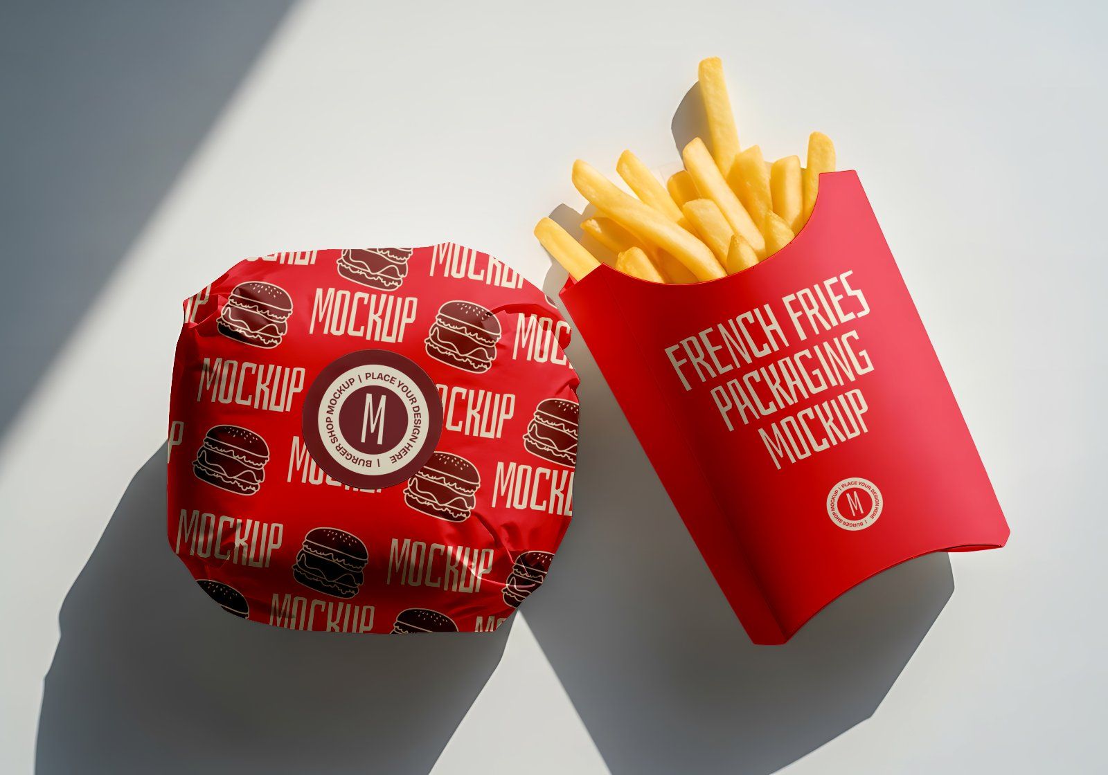 Premium Branding Burger Store Mockup