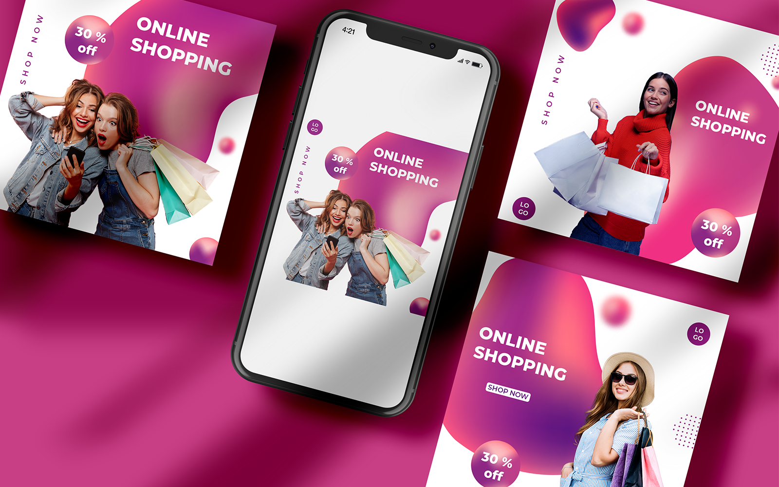 Shopping - Social Media Template-22-059