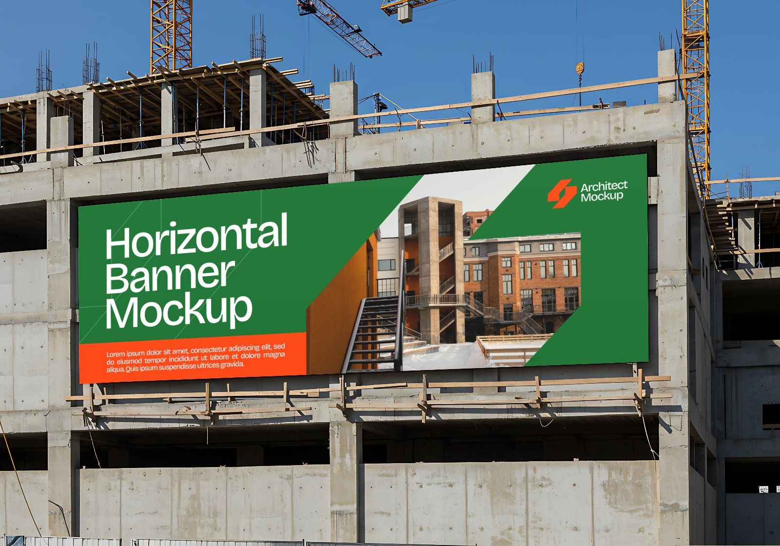 15 Contractor Branding Mockups – PSD Helmet, Sketch Paper, Banner, Uniform & Container Kit