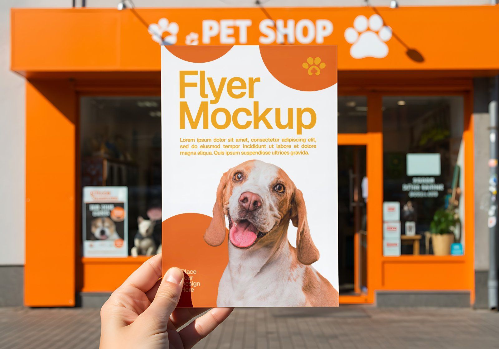 15 Pet Care Mockups – PSD Bed, Clothes, Van, Flyer & Branding Kit for Animal Retail