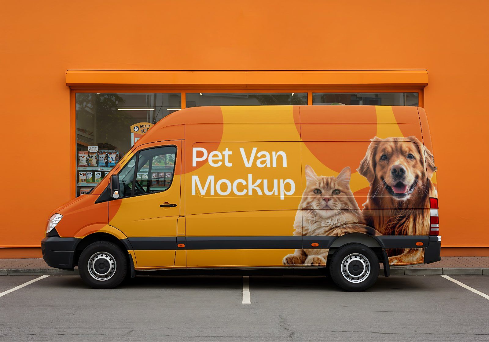 15 Pet Care Mockups – PSD Bed, Clothes, Van, Flyer & Branding Kit for Animal Retail
