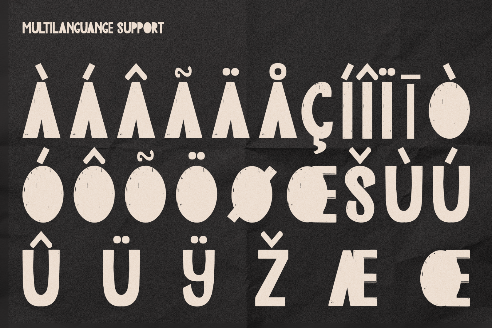 Edge Blocks - Textured Display Typeface