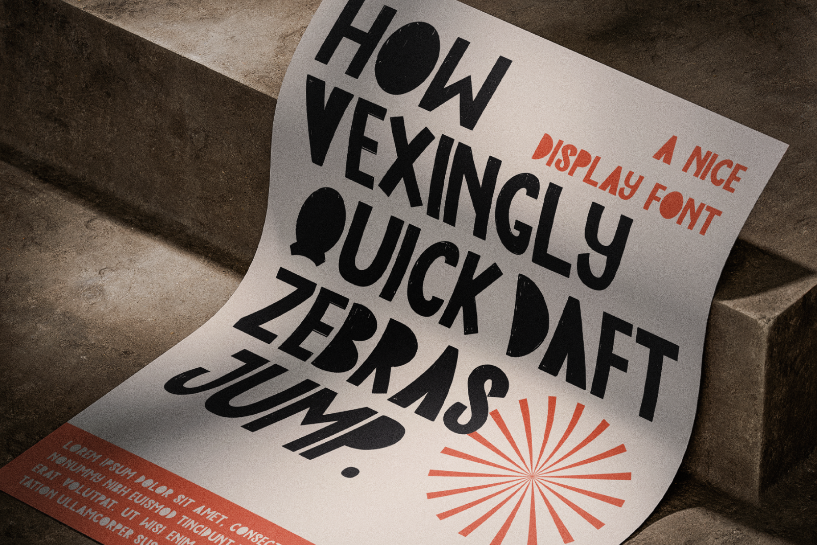 Edge Blocks - Textured Display Typeface