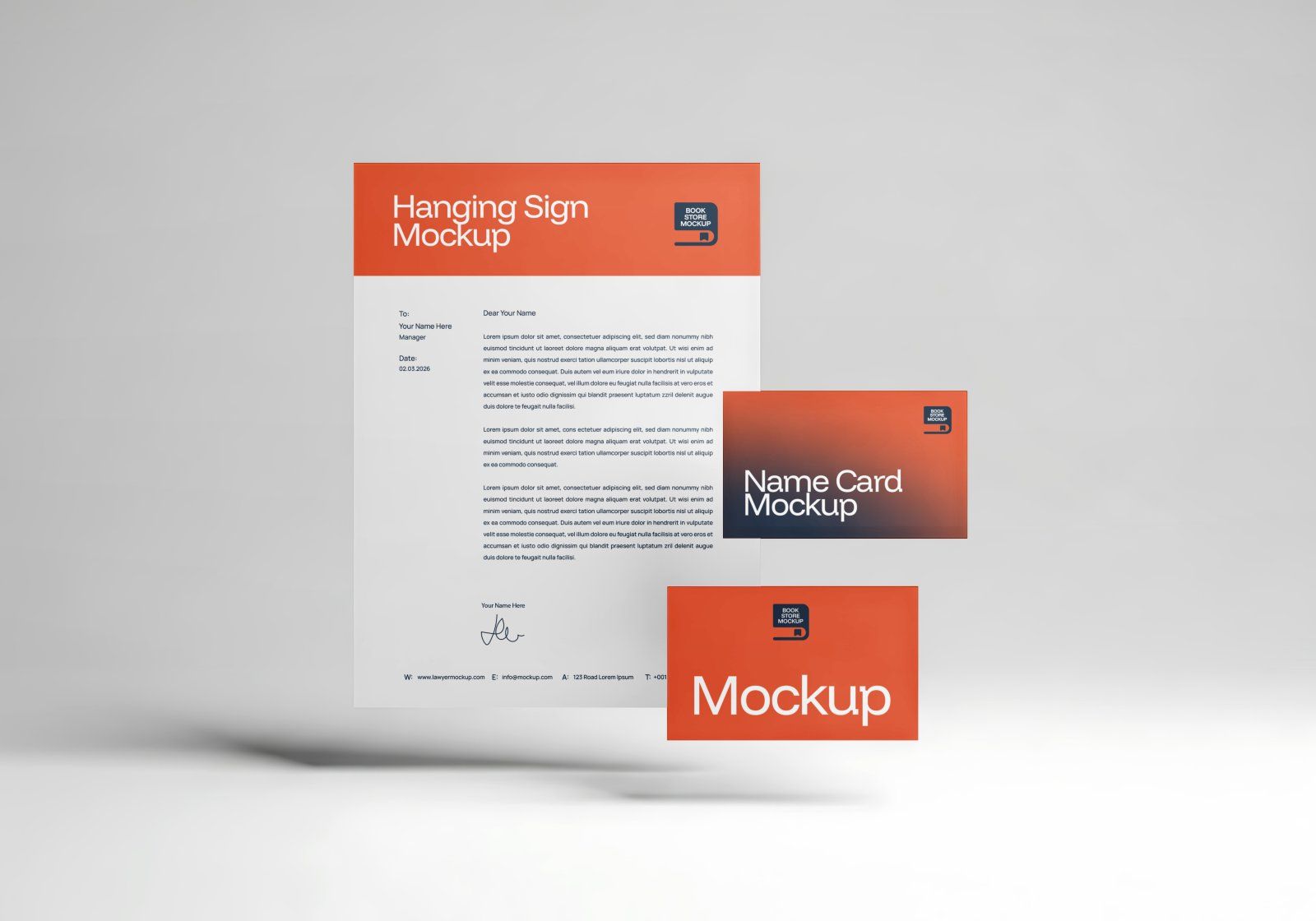 Premium Branding Book Store Mockup