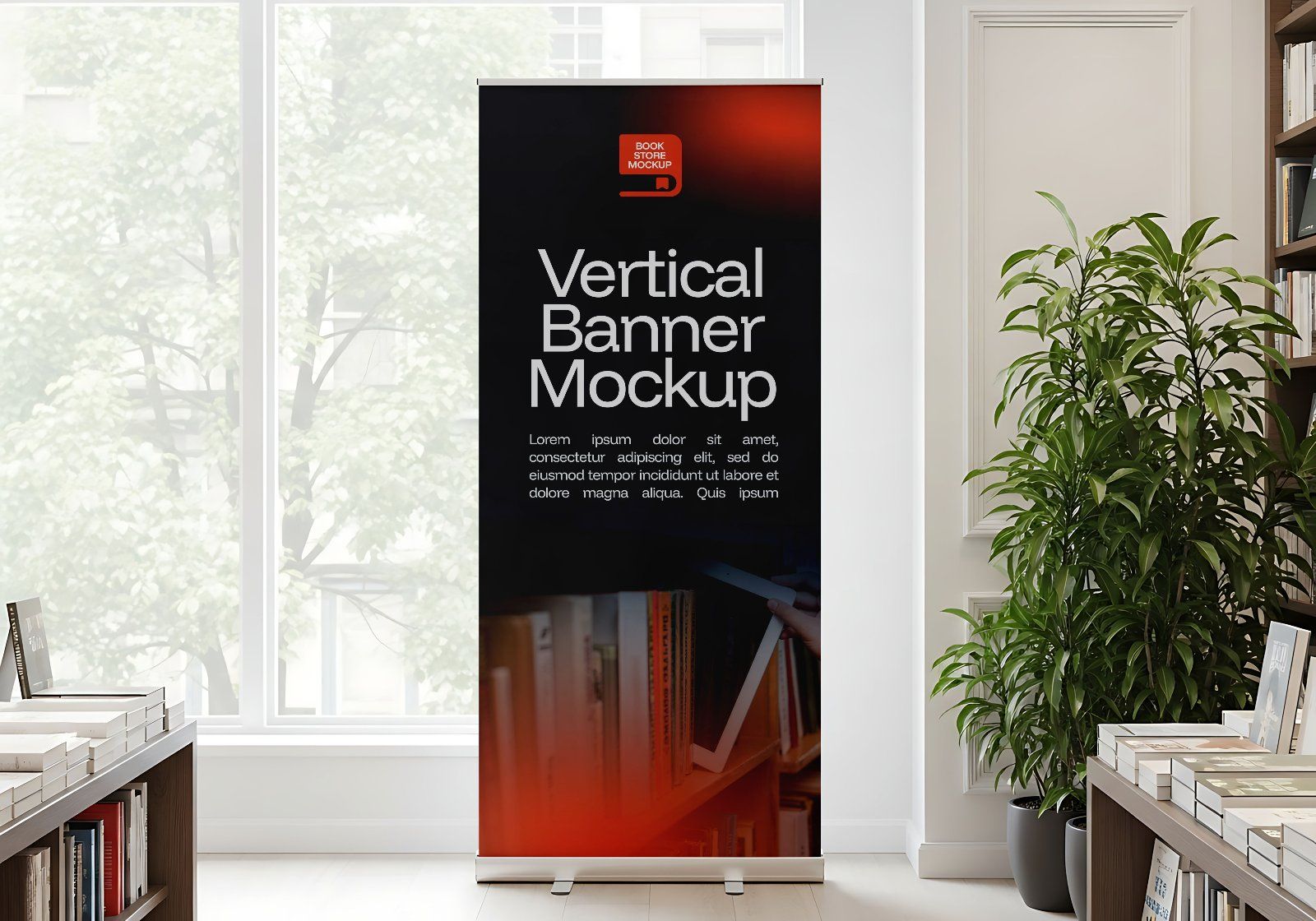 Premium Branding Book Store Mockup