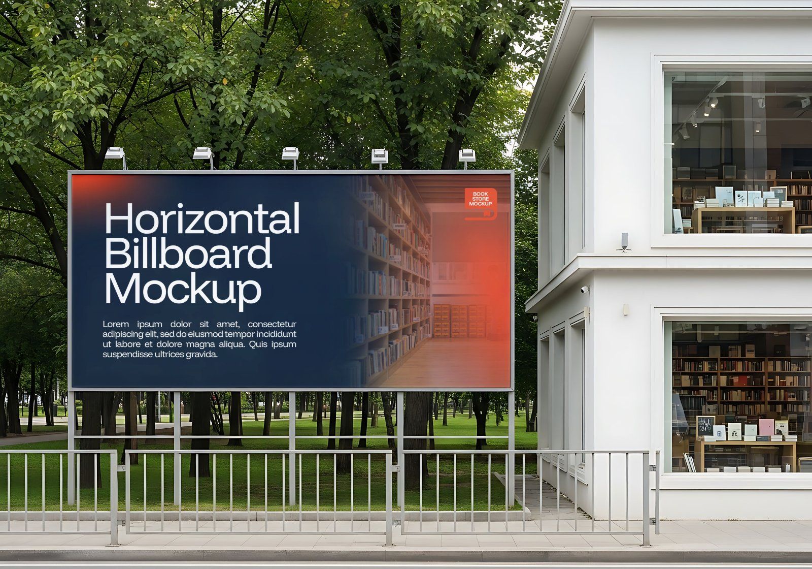 Premium Branding Book Store Mockup