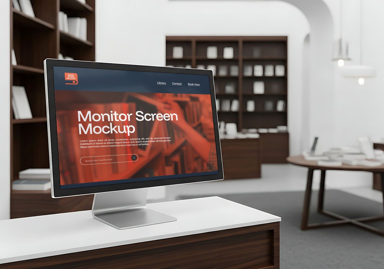 Premium Branding Book Store Mockup