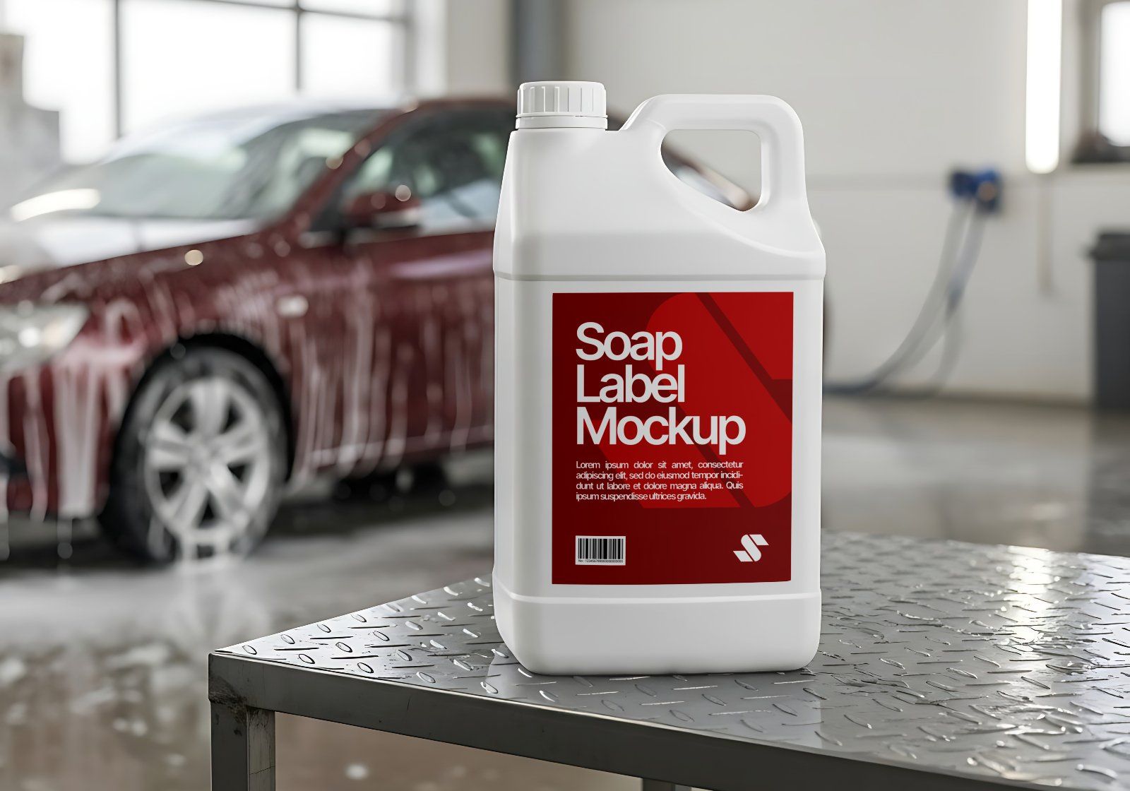 16 Workshop & Car Wash Mockups – PSD Toolbox, Flyer, Uniform, Door, and Product Label Kit