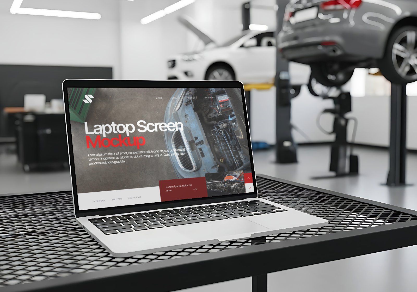 16 Workshop & Car Wash Mockups – PSD Toolbox, Flyer, Uniform, Door, and Product Label Kit