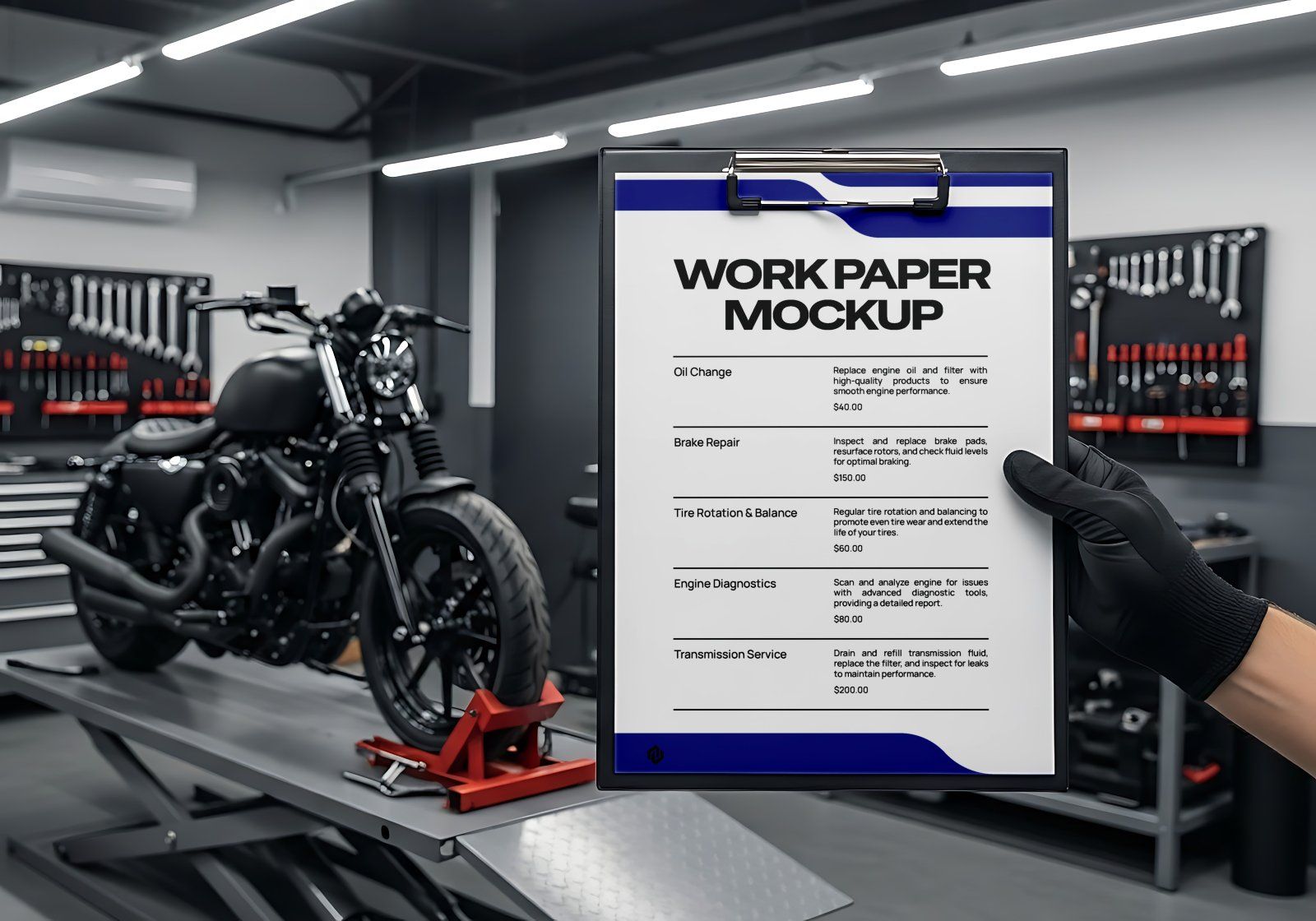 15 Repair Shop Mockup Bundle Mechanic Branding Kit Workshop