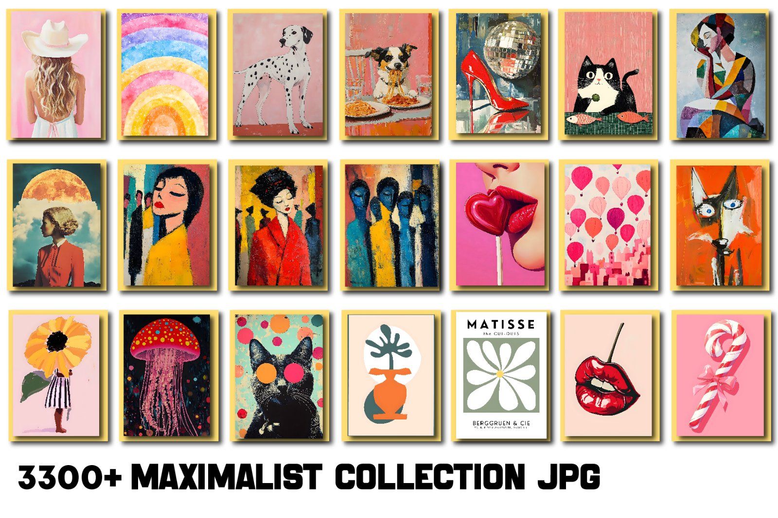 Maximalist Wall Art Collection Entire Shop Sale, Bundle Wall Art, Aesthetic wall posters, Wall Art,