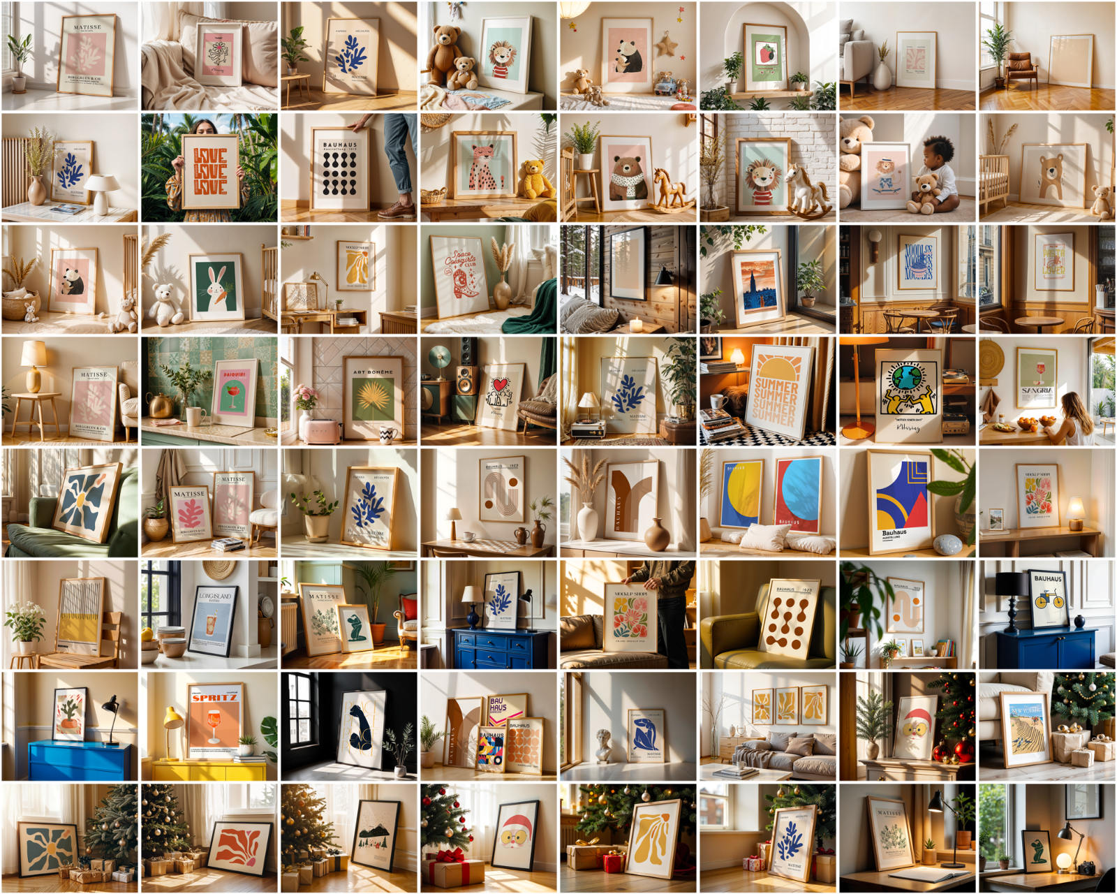 200+ Frames Mockup PSD Bundle: Wall Art Mockups for Designers