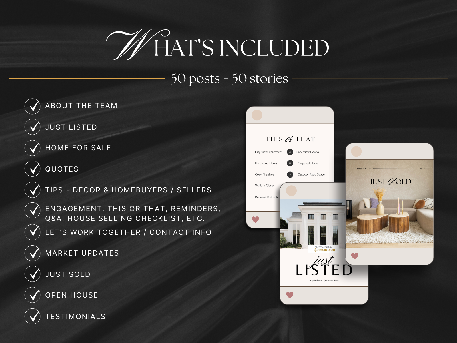 Real Estate Instagram Canva Templates