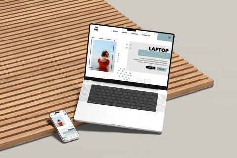 Laptop and Phone Mockup