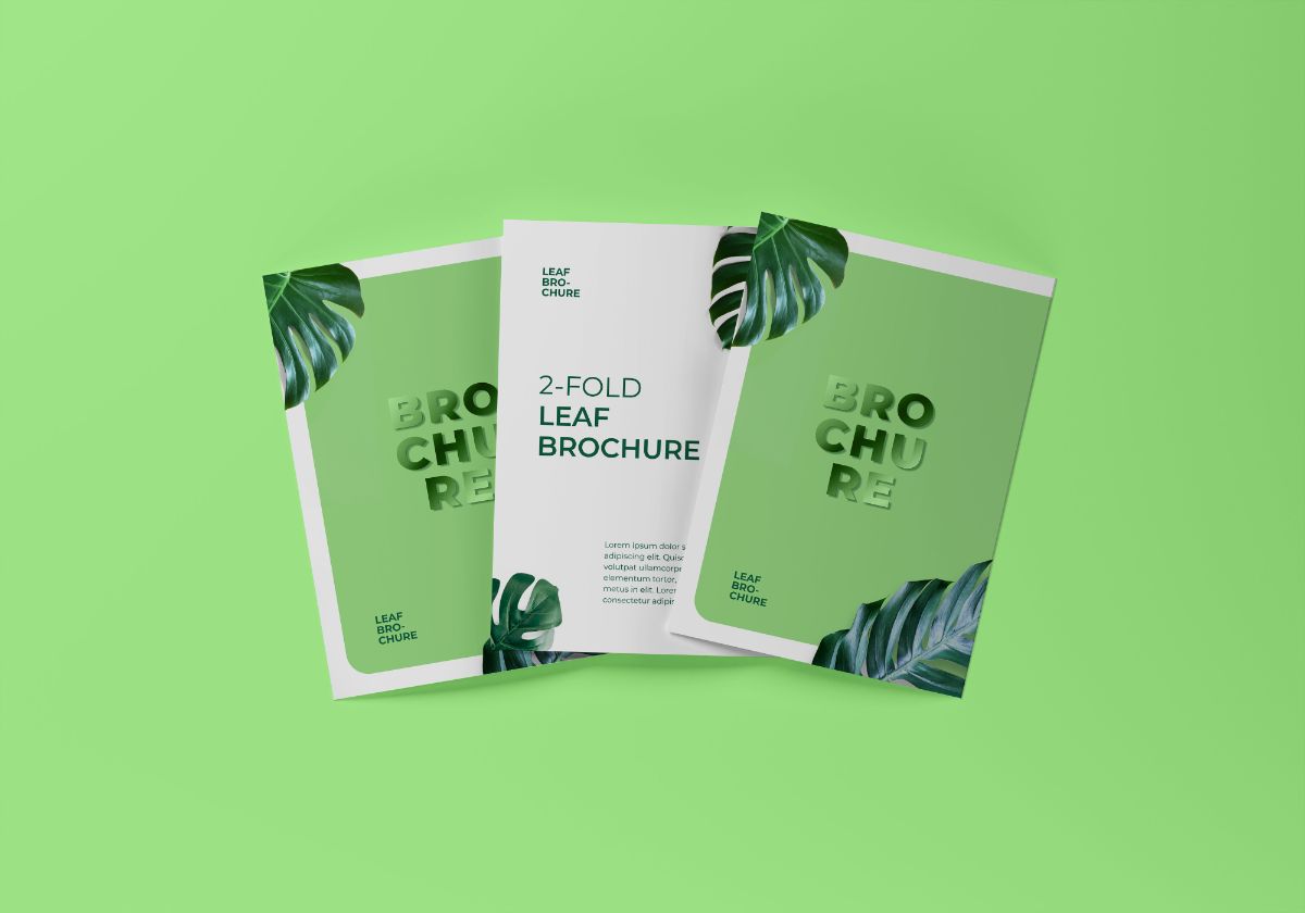 2-Fold Brochure Mockup