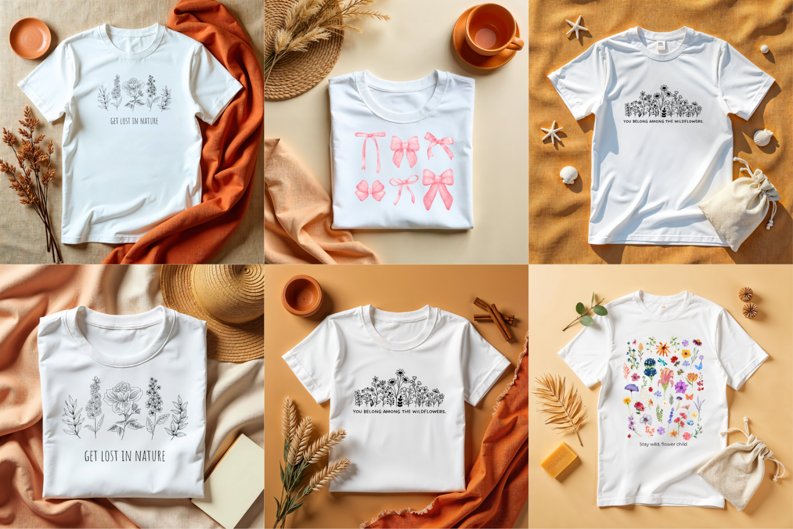 T-Shirt Mockup Bundle Canva Editable