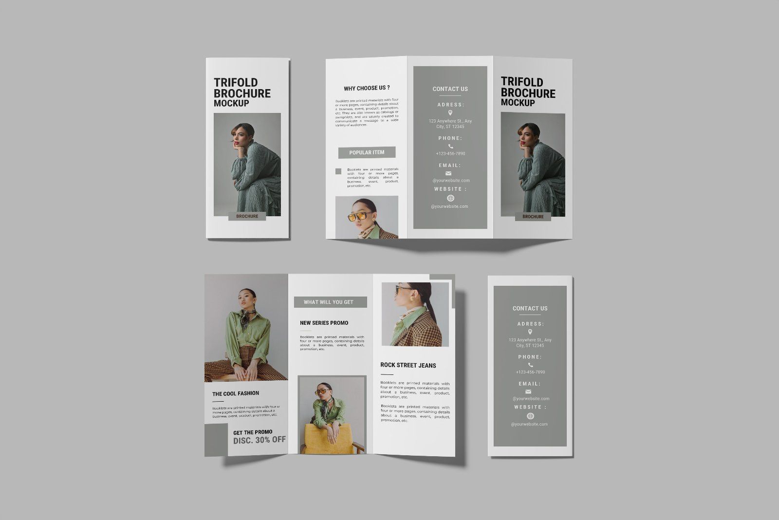 Trifold Brochure Mockup