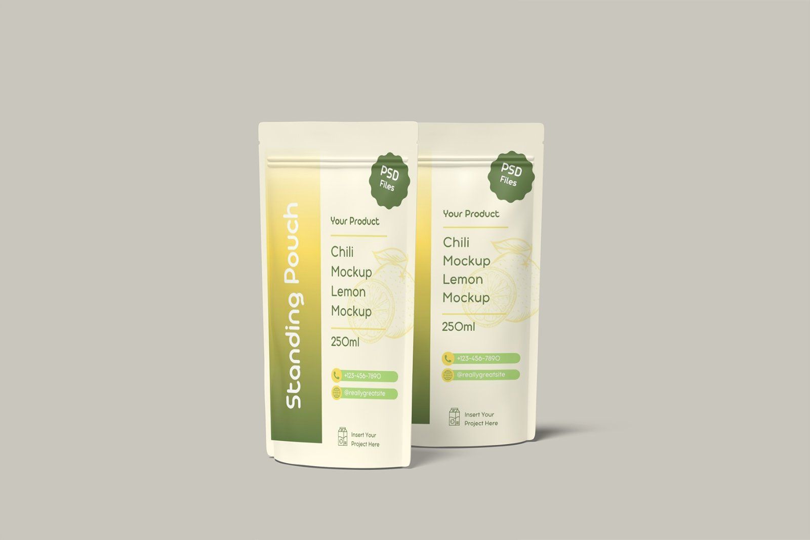 Standing Pouch Mockup