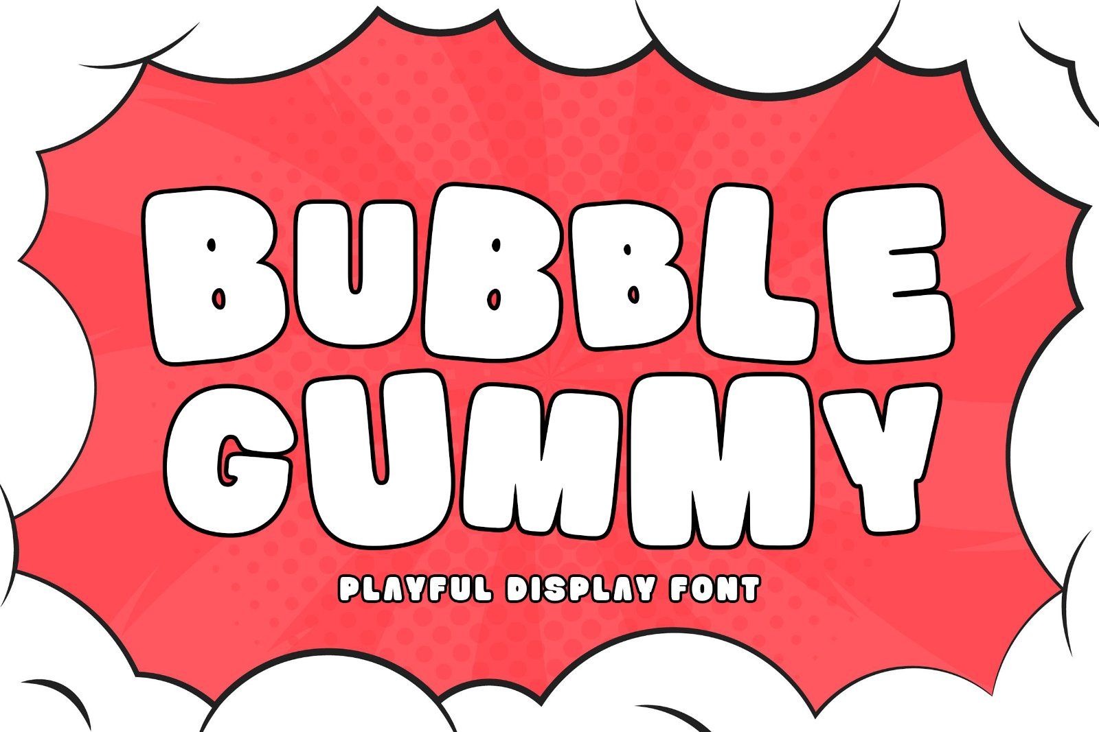 Bubble Gummy | Playful Display Font