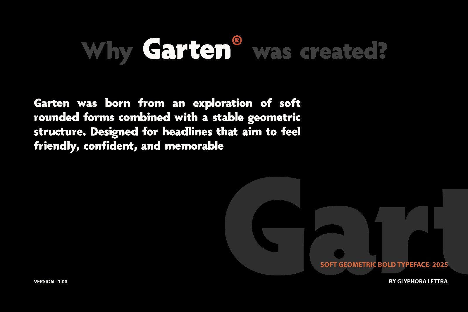 Garten - Sans serif Font