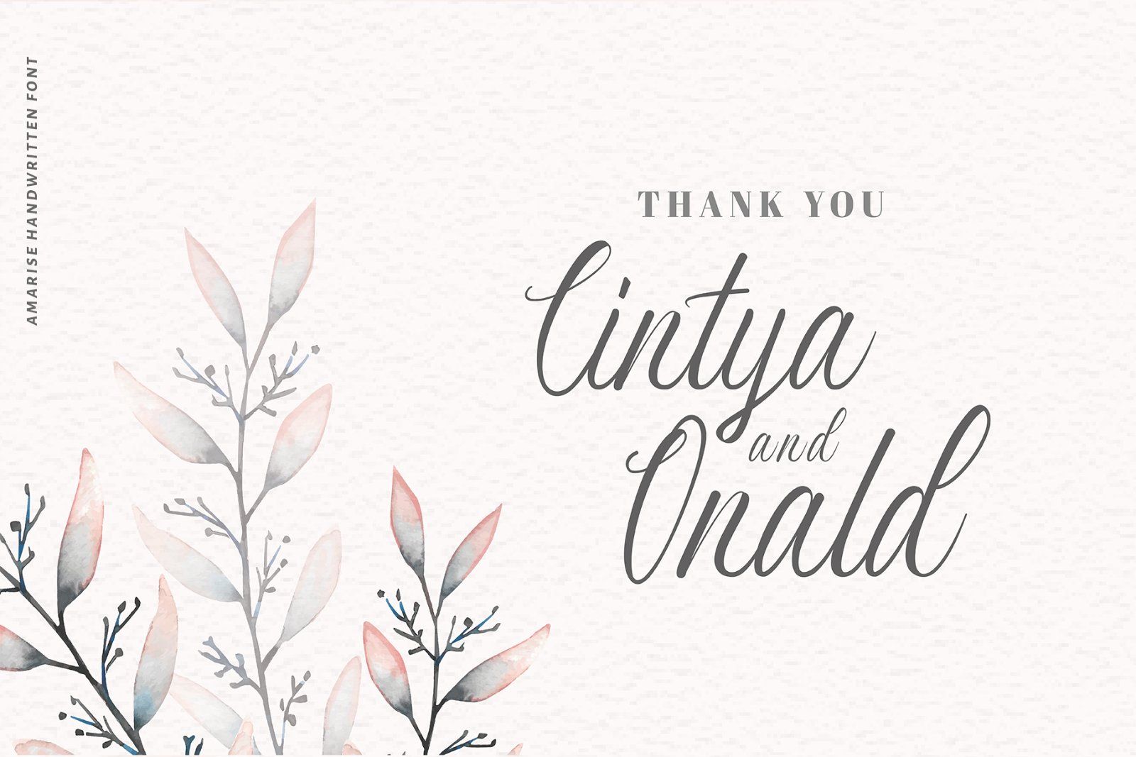 Amarise - Handwritten Font