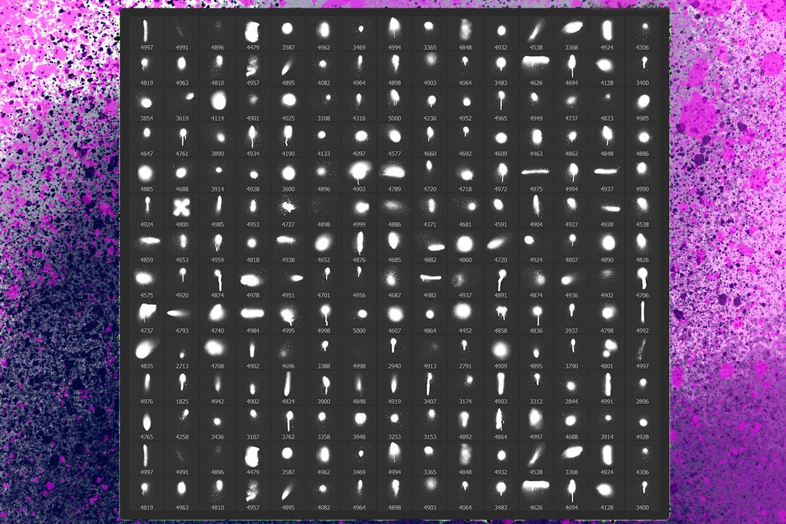 200 Spray Paint Photoshop Brushes - Watercolor Brushes Download - Watercolor Canvas Photoshop Brush