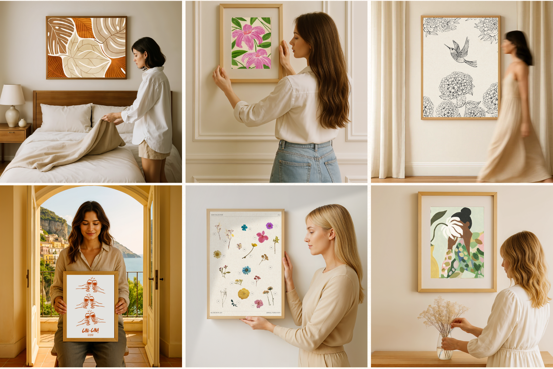 50 Frame Mockups for Canva