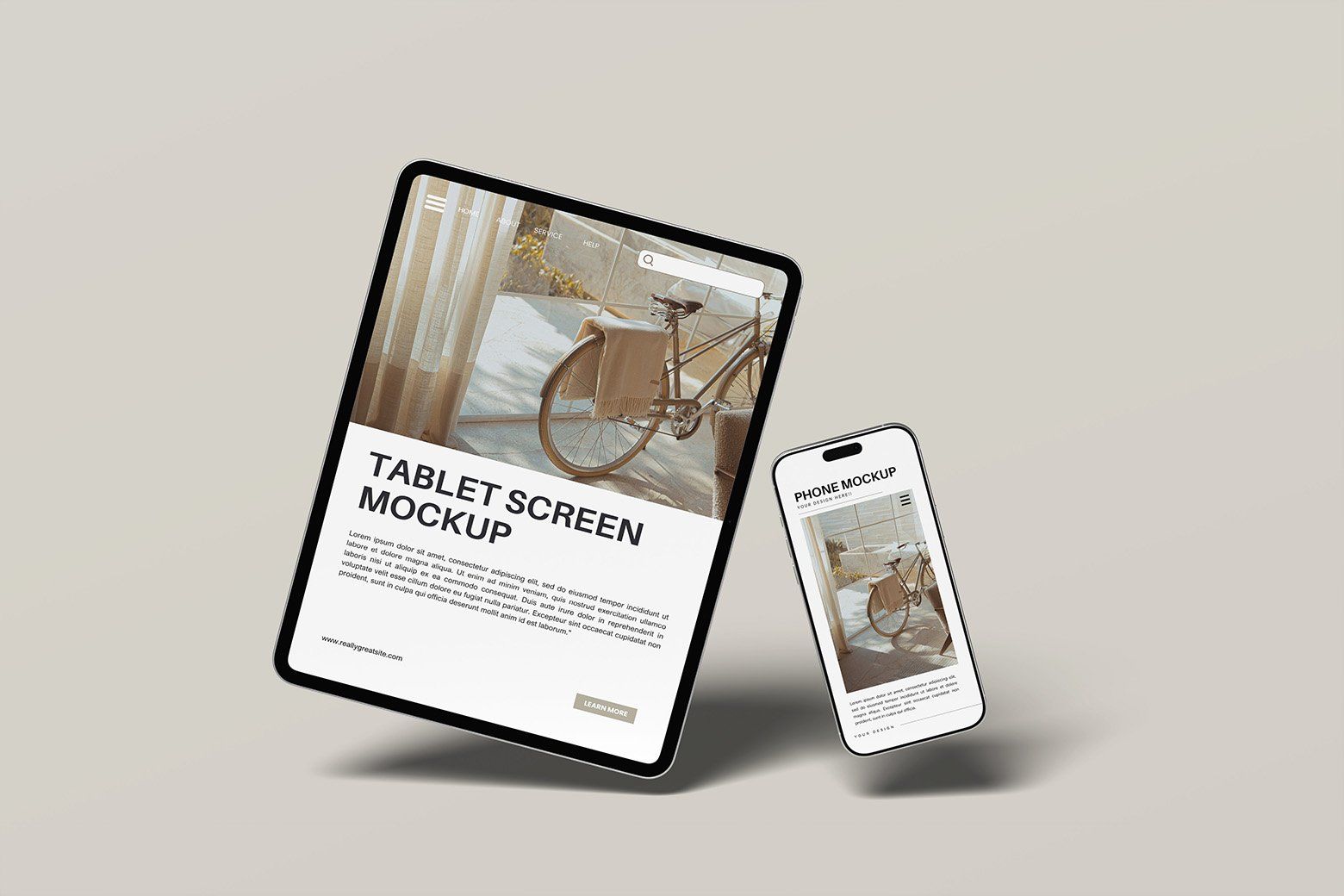 Tablet and Phone Mockup